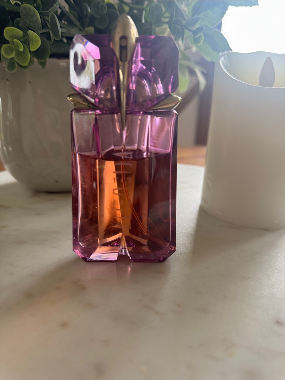 Mugler alien Purple Glass Decorative Bottle of perfume
